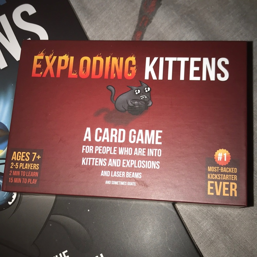 Exploding Kittens card game